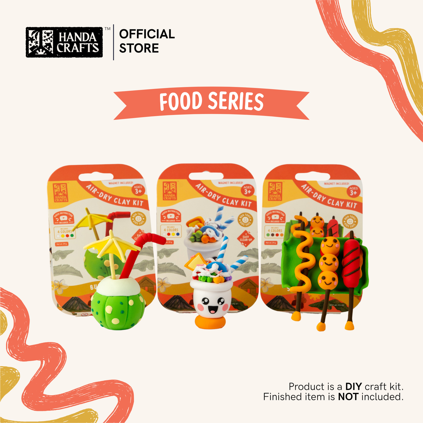 Air-Dry Clay Kit (Food Series)