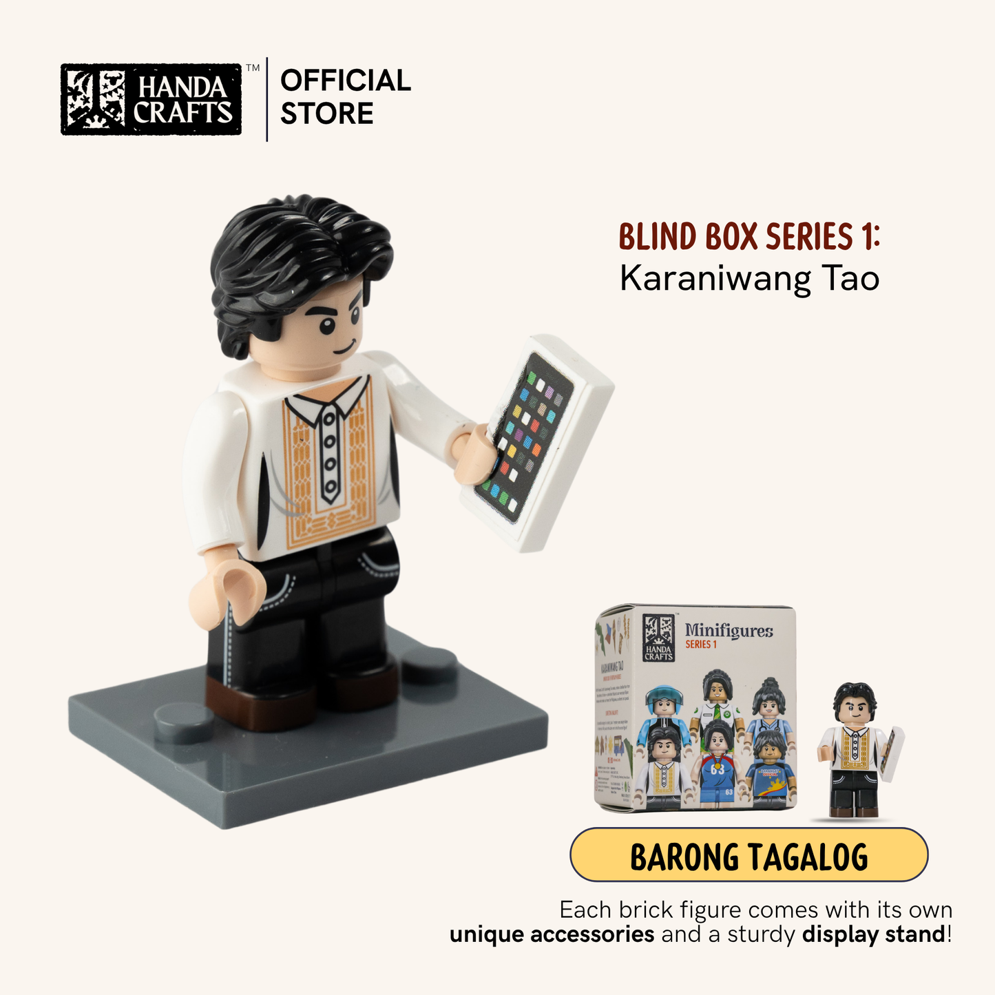 Brick figure Blindbox Series 1: Karaniwang Tao (1 BOX)