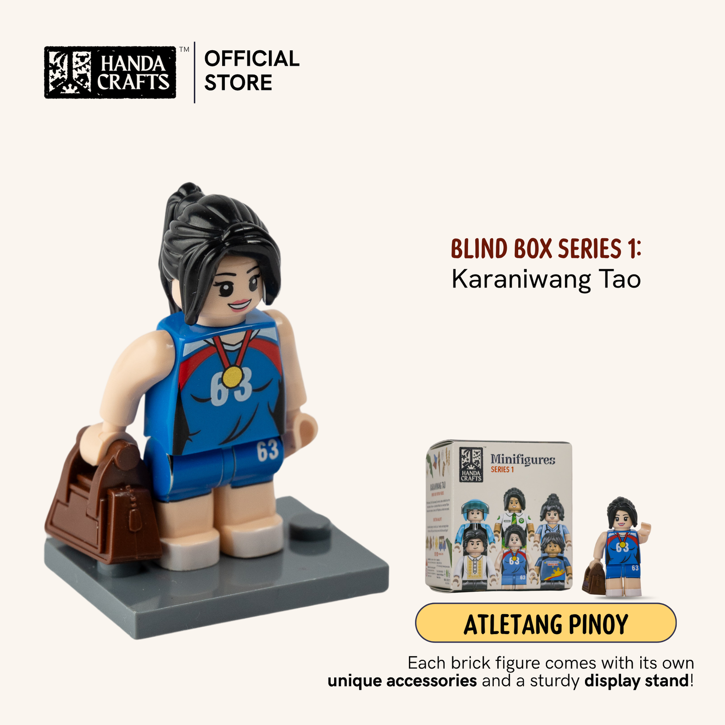 Brick figure Blindbox Series 1: Karaniwang Tao (1 BOX)